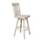 International Concepts Ava Bar Height Stool, with Swivel 30" Seat Height, Unfinished S-133SW - alternate 3